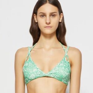 JONATHAN SIMKHAI Aliana printed bikini top